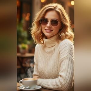 NEW! Round sunglasses with metal frames